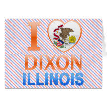 I Love Dixon, IL Greeting Card