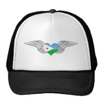 I Love Djibouti -wings hats