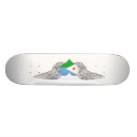 I Love Djibouti -wings Skate Board