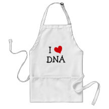 I Love DNA Aprons