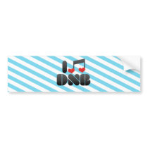 I Love DNB Bumper Stickers