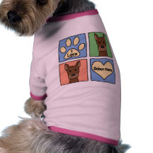 I Love Dobermans Dog Tee Shirt