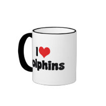 I Love Dolphins Coffee Mugs