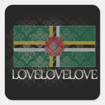 I love Dominica Cool Stickers