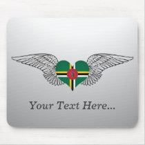 I Love Dominica -wings mousepads