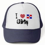 I Love Dominican Girls hats