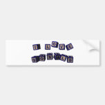 I love Donald toy blocks in blue. Bumper Stickers