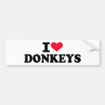 I love Donkeys Bumper Stickers