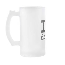 I love doughnuts Frosted Glass Mug