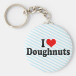 I Love Doughnuts Keychain