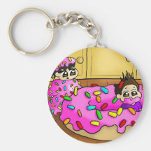 I love doughnuts!!! keychain