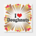 I Love Doughnuts Refrigerator Magnets