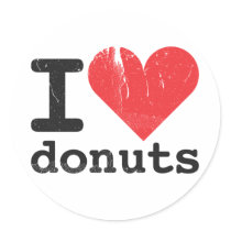 I love doughnuts Sticker