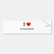 I Love Douglas Beach Michigan Bumper Stickers