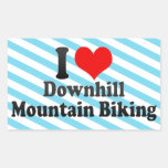 I love Downhill Mountain Biking Stickers