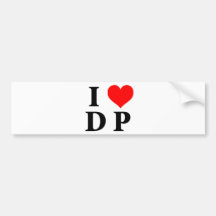 I Love DP Bumper Sticker