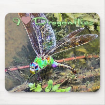 I Love Dragonflies Mouse Pad