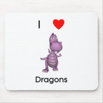 I love dragons mouse mat