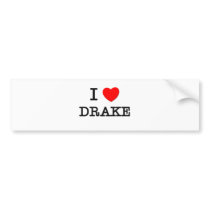 I Love Drake Bumper Stickers
