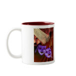 I Love Drama with drama masks on back Mug
