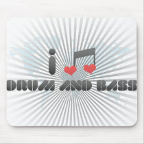 I Love Drum And Bass Mouse Pad