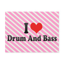 I Love Drum And Bass Post Card