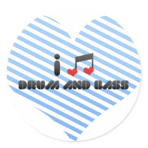 I Love Drum And Bass Sticker