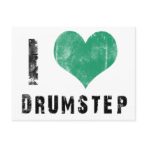I Love Drumstep Post Cards