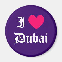 I Love Dubai Fridge Magnet