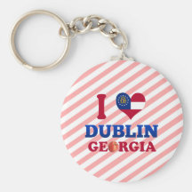 I Love Dublin, Georgia Key Chain