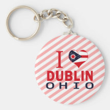 I love Dublin, Ohio Key Chains
