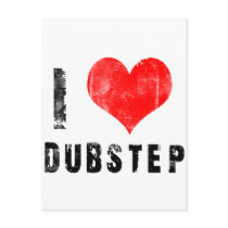 I Love Dubstep Post Card