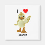 I love ducks fridge magnets