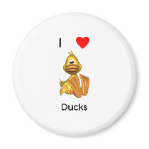 I love ducks fridge magnets