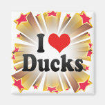 I Love Ducks Refrigerator Magnets