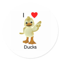 I love ducks stickers