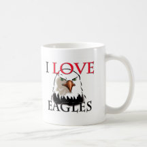 I Love Eagles Mugs