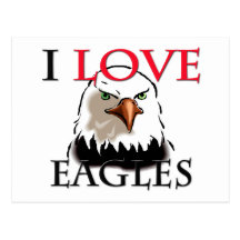 I Love Eagles Postcards