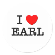 I Love Earl Stickers