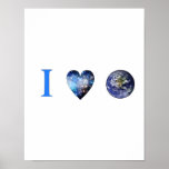 I Love Earth Poster posters