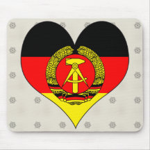 I Love East Germany Mousepads
