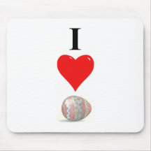 I love Easter egg Mousepad