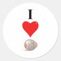 I love Easter egg Stickers