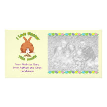 I Love Easter Personalized Photo Card