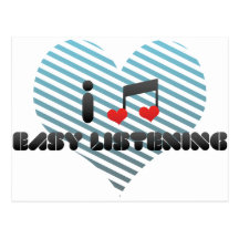 I Love Easy Listening Post Card