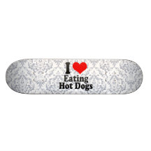 I love Eating Hot Dogs Skate Board Deck