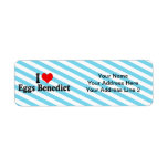 I Love Eggs Benedict Custom Return Address Labels