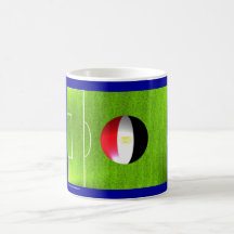 I Love Egyptian football soccer flag mug