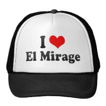 I Love El Mirage, United States Mesh Hats