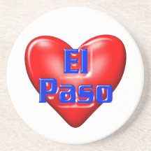 I Love El Paso Coaster